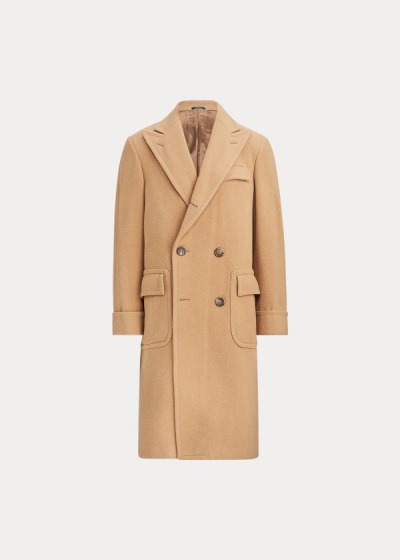 Men's Polo Ralph Lauren Camel Hair Polo Coat | 875243VYR